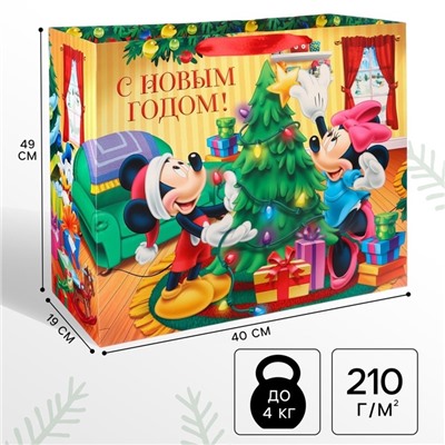 Пакет ламинат горизонтальный «С Новым годом!», 49×40×19 см