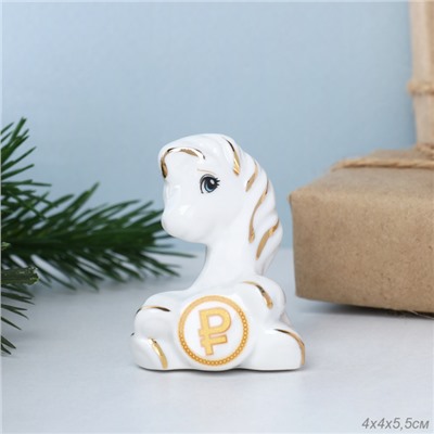 Статуэтка Лошадь 6 см с денежкой / B5461 /уп 240/Символ года 2026/744520