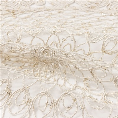 Дорожка на стол Этель ажурная, бежевая 40×90 см, 100%п/э