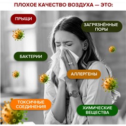Озонатор , ионизатор освежитель помещений и автомобилей, микробы,сигаретный дым,генератор ионов , до 10м²,