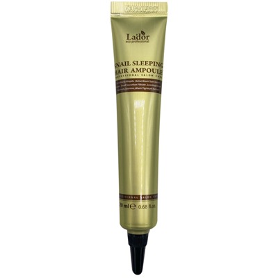LADOR Ночная восстанавливающая сыворотка для волос Snail Sleeping Hair Ampoule 20 мл