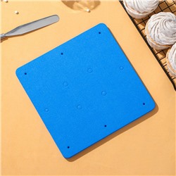 Набор матов для моделирования и сушки цветов из мастики Доляна, 20×20×3.5 см, 2 шт., белый, синий