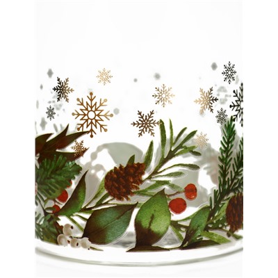 Банка новогодняя стеклянная для сыпучих продуктов «Зимние истории», 1000 мл