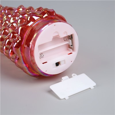 Фигура световая «Елка красная», 28×12 см, 10 LED, батарейки АААх2 (нет в комплекте), свечение тёплое белое