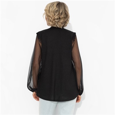 Блуза с акцентными рукавами, Вечная привилегия (блеск)