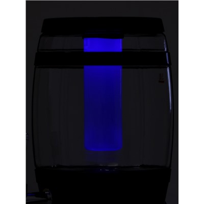 Пивной бочонок «Банный», колба 3 л, ёмкость для льда, подсветка, пластик, чёрный