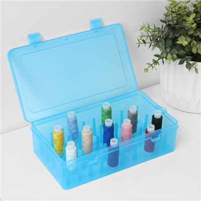 Органайзер для ниток, 42 ячейки, 23.5×13.5×6.5 см, МИКС