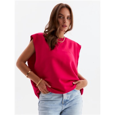 Жилет женский MINAKU: Casual Collection, фуксия, размер 50-52