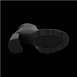 Ботинки из натуральной кожи на меху РМ-104-1 черные