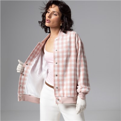 Бомбер на подкладе, Движение вперед (розовый)