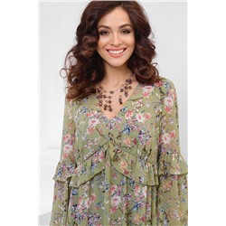 Платье Пиаф (Оливковый)