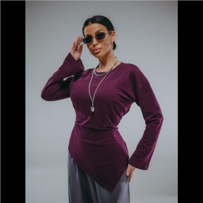 Лонгслив женский Бренда (Сливовый)