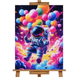 Мозаика алмазная "Космонавт" 20*30см.