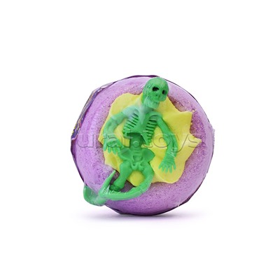 Шипучая соль для ванн 130г Чаша с пеной и игрушкой "Кошмарики на бурлящем шарике"