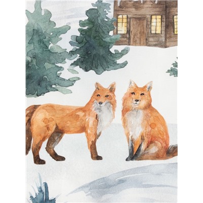 Полотенце Этель Forest animals 40×73 см, 100% хлопок, саржа 190 г/м²