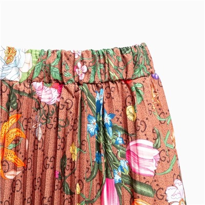 Костюм женский (футболка, юбка), цвет чёрный, коричневый, размер ONE SIZE