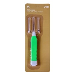 Палочка для чистки ушей Luazon LES-03, LED-подсветка, 3 насадки, от батареек
