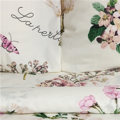 Постельное бельё евро «Экономь и Я. Цветущий сад», полисатин