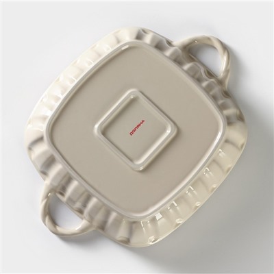 УЦЕНКА Форма керамическая для выпечки Доляна «Квадрат, Массимо», 33×25,5×7,5 см