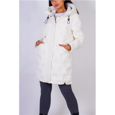 Демисезонная куртка с капюшоном Знаки зодиака, арт.8835 (Белый)