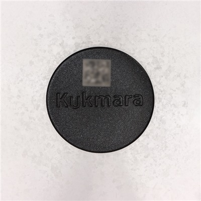 Сковорода KUKMARA «Традиция», d=26 см, стеклянная крышка, съёмная ручка, антипригарное покрытие, алюминий, чёрная