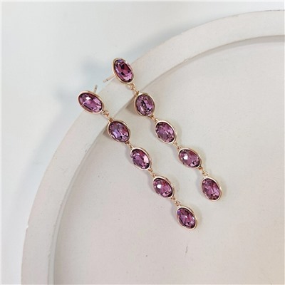 Серьги с кристаллами Swarovski