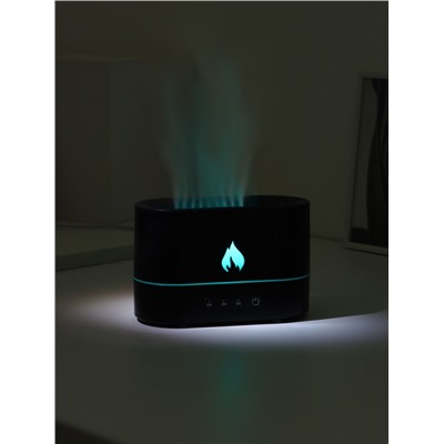 Увлажнитель воздуха LHU-15, ультразвуковой, 250 мл, эффект пламени, 4.5 Вт, 3 режима, подсветка, USB