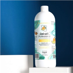 Средство для обезжиривания ногтей и снятия липкого слоя GEL- OFF CLEANER «Спелый цитрус», 1000 мл