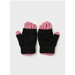 Комплект трикотажный для девочек: митенки, перчатки