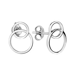 Серьги из серебра без вставки, Л-10697
