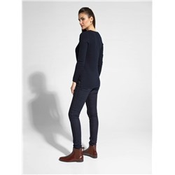 Джемперы CONTE LDK 056 Удлиненный вязаный пуловер с разрезами по бокам