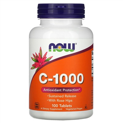 Now Foods, C-1000, 100 таблеток