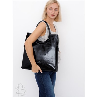 Сумка женская кожаная 1475-2Y black Polina&Eiterou