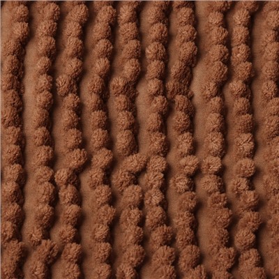 Коврик для ванной «Этель. Букли», 38×58 см, кофейный