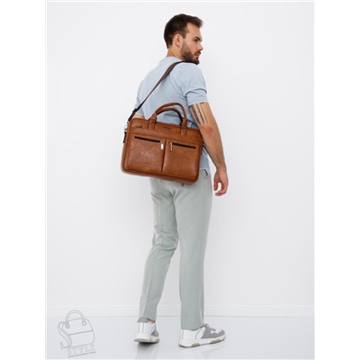 Портфель мужской 1795-01 brown Jeep в Новосибирске