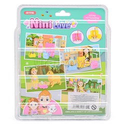 Кукла с аксессуарами, на листе