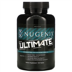 Nugenix, Ultimate, улучшенный комплекс свободного тестостерона, 120 таблеток