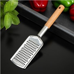 Тёрка для сыра мелкая Доляна «Валдай», рабочая часть 11.5×5.8 см, нержавеющая сталь, цвет коричневый