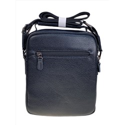 Сумка мужская из искусственной кожи, цвет черный