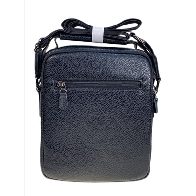 Сумка мужская из искусственной кожи, цвет черный