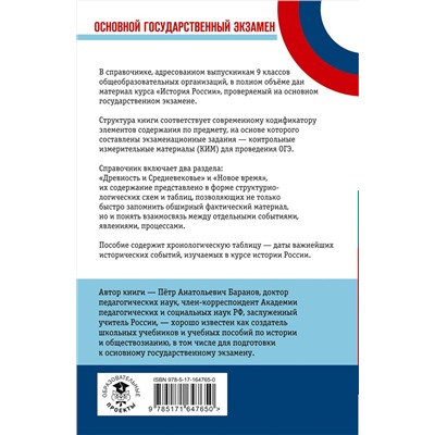 АСТ Баранов П.А. "ОГЭ. История. Новый полный справочник для подготовки к ОГЭ"