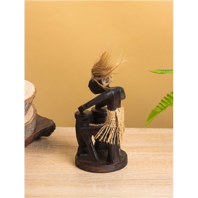 Сувенир «Абориген барабанщик», 7×7×15 см, дерево