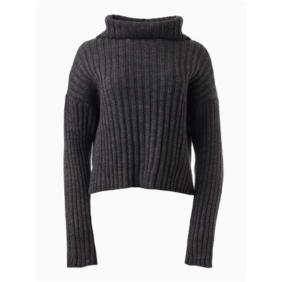 Джемпер женский MINAKU: Casual collection, цвет тёмный графит, размер 50