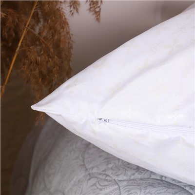 Наволочка-наперник «Атра. Римский», 70×70 см, белая, тик