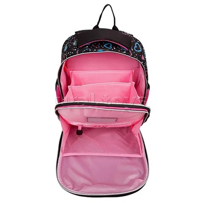 Рюкзак "Choice Lite. Cute Husky" школьный жесткий 38x29x17 см (17 л) вес 800 г, 1 отделение на молнии с разделителями для учебников, 1 отделение с органайзером, 2 боковых кармана сеткой на резинке
