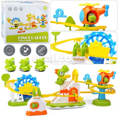 Игровой набор-трек "Динозавры поднимаются по лестнице" в коробке