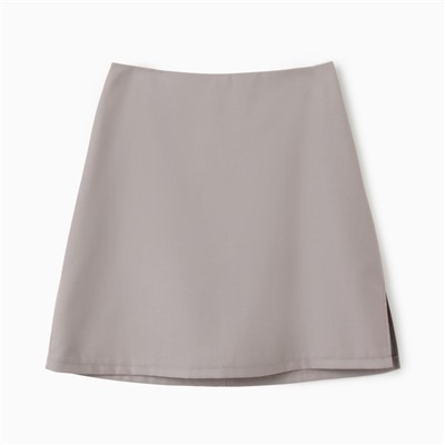 Юбка мини женская MINAKU: Casual Collection, бежевая, размер 46