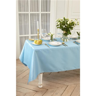 Скатерть Этель Elegance 150×180 ±3 см, цв.серо-синий, пл. 192 г/м², хл с ВГМО