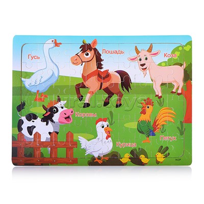 Пазл "Домашние животные"