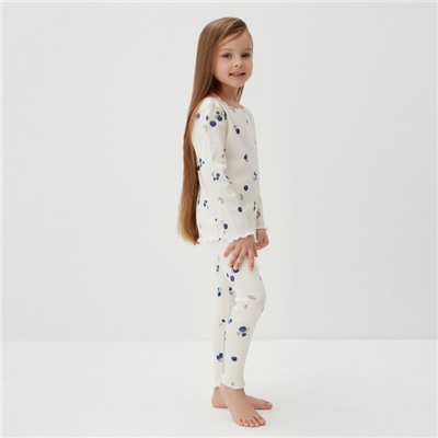 Пижама детская (лонгслив и брюки) KAFTAN Little berry, размер 38 (146-152 см)